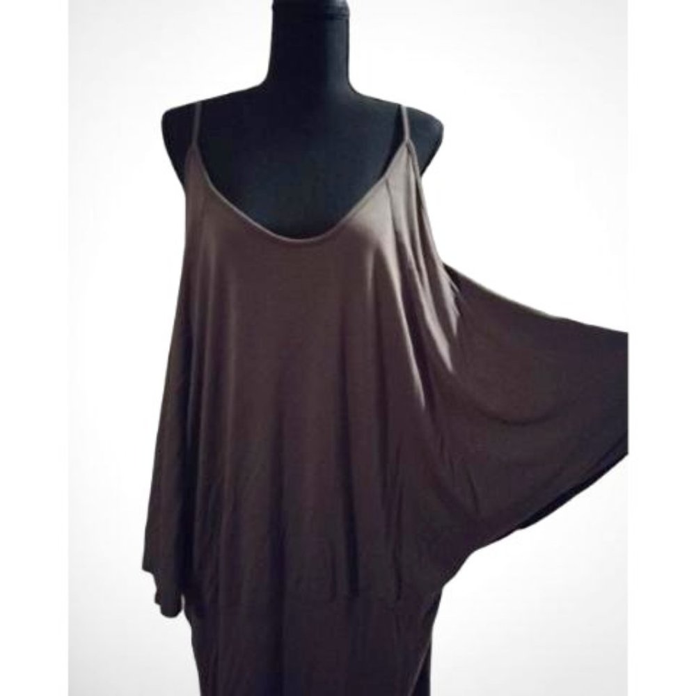 Lascana for Venus Olive Cold Shoulder Mini Dress